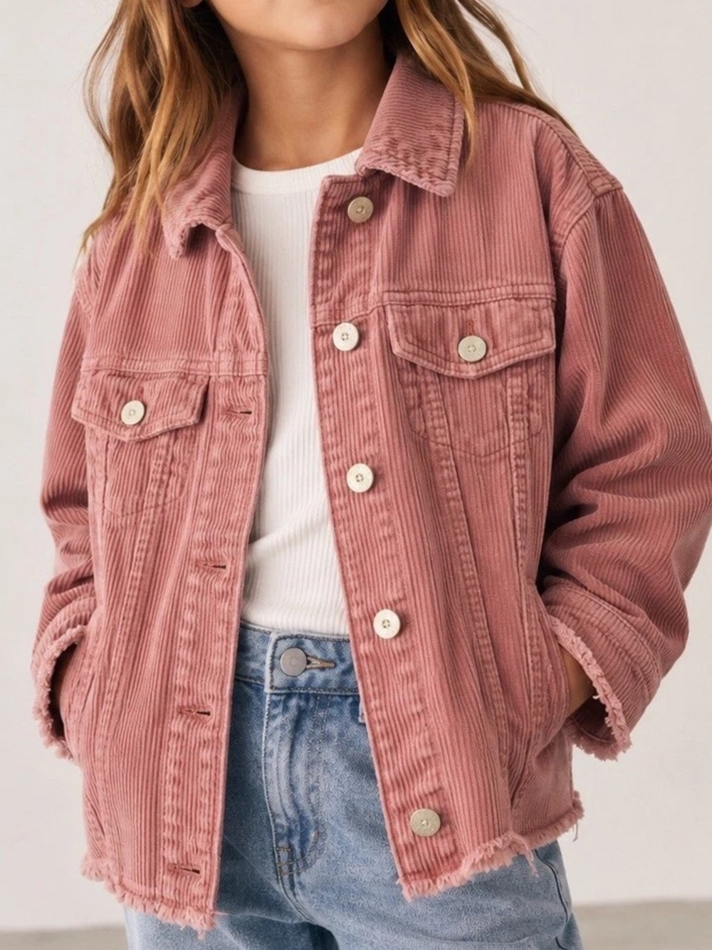 OshKosh B'gosh Pink Corduroy Jacket Size 14/14A